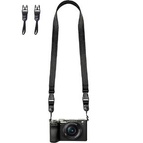 Camera Neck Strap/Thin Washable Soft Camera Strap or Binoculars Strap,39 Inch,Black
