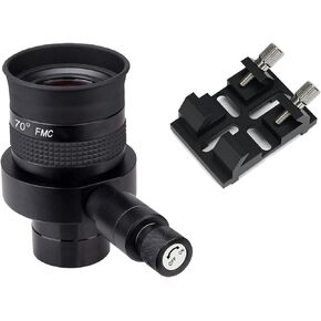 SVBONY SV152 Reticle Eyepiece 1.25 Inch Crosshair Eyepiece 20mm Illuminated Centering Telescope Eyepiece Bundle with SV224 Dovetail Base with 2 Thumbscrews