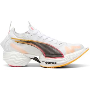 PUMA - Womens Fast-R Nitro Elite 2 Shoes, Color White/Sunset Glow/Sun Stream, Size: 7.5 M US