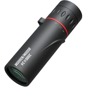 HD 2000x24 تلسكوب أحادي التكبير التركيز على نطاق الصيد البصري للفيلم الأخضر للفيلم البصري للتلسكوب في الهواء الطلق للمناسبات الرياضية ، والحفلات الموسيقية ، ونطاق التخييم ، والسفر ، والأسود