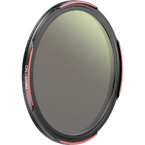 TELESIN 67mm CPL Circular Polarizer Filter, DSLR Camera Lens, Multi-Layer Nano-Coated Glass, AR&AF Coating, Reduces Reflections, Enhances Colors, Water & Fingerprint Protection, for Smartphone Mounts