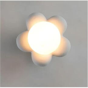 Flower Wall Lamp Cream Wind Warm Bedroom Bedside Lamp Modern Simple Children's Room Light Background Wall Decorative Light