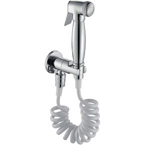 PortableFaucet Traditional Toilet SprayerSingle Cold Water Bathroom Cloth Diaper Washer, HandheldSprayer for Personal Hygiene or Pet Bath, Chrome,Styleb(Stylea)