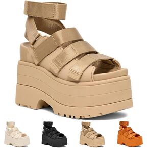 Fashion Platform Sandals for Women's Indoor Casual Adjustable Sandals Summer Soft Comfortable Non Slip Trend Wedges Sandals