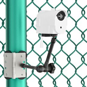 3-in-1 Magnetic Fence Mount with Shade for Mevo Start, Weatherproof Case with USB Fan Keep Mevo Start Cam from Overheating During Recording Baseball,Softball and Tennis Games