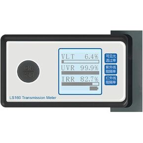 O50 Portable Solar Film Transmission Meter, Test Window Tint UV IR Rejection Visible Light Transmittance with Storage Pouch for UV Measuring