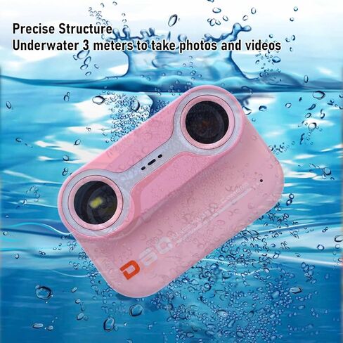 Yoidesu Kids Water Proof Camera, 2K 26MP 9.8FT Underwater Cameras with 32G Card, 10X Digital Zoom Point and Shoot Camera Portable Video Cam for Boys Girls Gifts (Dew) in Saudi Arabia