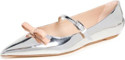 Stuart Weitzman Women's Felicity Bow Mary Jane Flats in Saudi Arabia