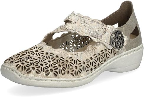 Rieker 413G4 Doris Mary Jane Women’s Shoes - أحذية داعمة مع حزام آمن ، وسادة ناعمة وخفيفة الوزن - نعل دائم للارتداء طوال اليوم in Saudi Arabia