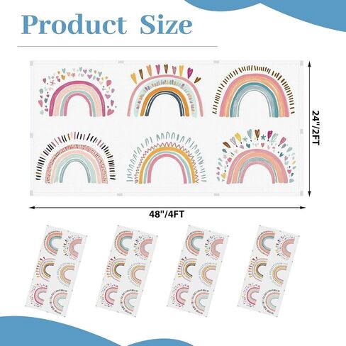 6 Pack Fluorescent Light Covers for Ceiling Lights Cute dinosaur print for kids print cartoon dinosaur Cute Dino pastel Decorative Magnetic Fluorescent Covers for Classroom Office Home 2x4 ft in Saudi Arabia
