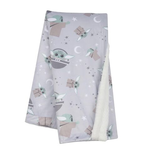 Lambs & Ivy Star Wars Friends Baby Yoda/Grogu Fleece Baby Blant in Kuwait
