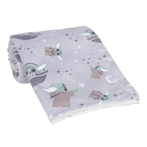 Lambs & Ivy Star Wars Friends Baby Yoda/Grogu Fleece Baby Blant in Kuwait