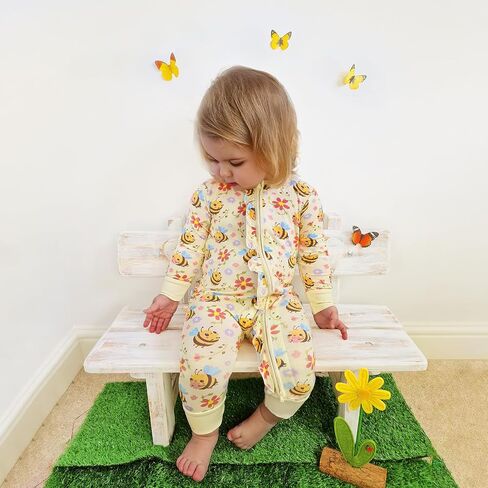 Ruffled Zippered Footless Rompers 0-36 Months in Saudi Arabia