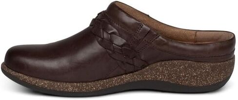 AETREX LIBBY LIBBY Orthopedic Comfort Leather Leather Clogs - Buckle القابلة للتعديل خفيفة الوزن البغال والثبات in Kuwait