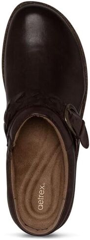 AETREX LIBBY LIBBY Orthopedic Comfort Leather Leather Clogs - Buckle القابلة للتعديل خفيفة الوزن البغال والثبات in Kuwait
