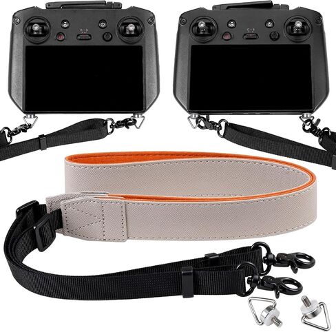 FOMST for DJI Mini 4 Pro Lanyard RC Neck StrapSoft Leather Lanyard Compatible with DJI Flip/Mini 3 / Mavic 3 / Air 3S / Remote Controller Accessories Lanyard black in Saudi Arabia