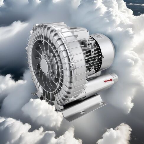 Single/Three Phase Vortex Ring Blower, 180W-1100W Side Channel Blower, Industrial Vacuum Pump,for Factory Ventilation Dust Removal,180W in Saudi Arabia