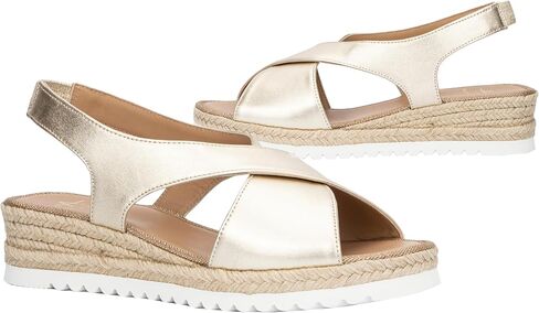 Aquatalia Women's Adelina, Sandals, Heel, Casual, Elastic, Round Toe, Rubber Outsole in Kuwait
