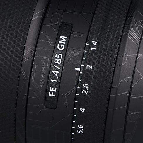 معطف ملصق عدسة الكاميرا المضادة للخلع لـ Sony Fe 85mm F1.4 GM Wrap Wrap Film Film Protector Skin Fe 1.4/85 Gm 85 1.4 (Triangle Titanium) in Kuwait