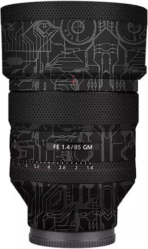معطف ملصق عدسة الكاميرا المضادة للخلع لـ Sony Fe 85mm F1.4 GM Wrap Wrap Film Film Protector Skin Fe 1.4/85 Gm 85 1.4 (Triangle Titanium) in Kuwait