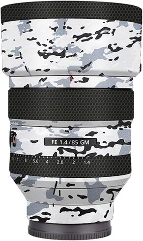 معطف ملصق عدسة الكاميرا المضادة للخلع لـ Sony Fe 85mm F1.4 GM Wrap Wrap Film Film Protector Skin Fe 1.4/85 Gm 85 1.4 (Triangle Titanium) in Kuwait