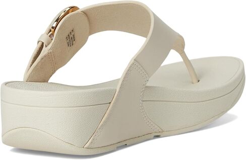 FITFLOP للسيدات Lulu Resin-Buckle Leather Leather Tee-Post Sandals Wedge in Kuwait