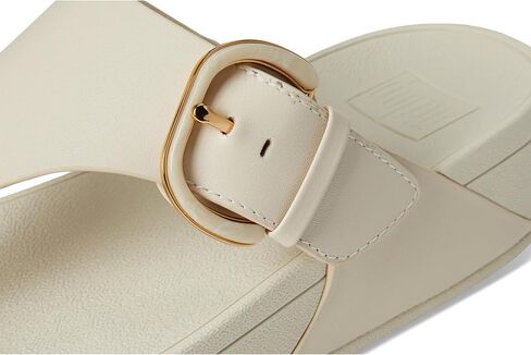 FITFLOP للسيدات Lulu Resin-Buckle Leather Leather Tee-Post Sandals Wedge in Kuwait