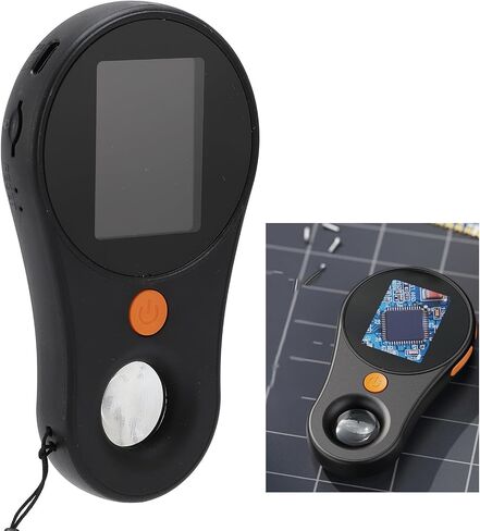 Macro Digital Microscope Portable, Hand Held Digital Magnifying Glass with 2.0 inch Color Screen,500x Magnification,Built - in 8LEDs,2MP, 400mAh Rechargeable Battery, (Black) in Saudi Arabia