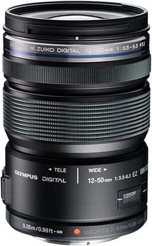 OM SYSTEM Olympus M.Zuiko Digital ED 12-50mm F3.5-6.3 EZ Lens, for Micro Four Thirds Cameras (Silver) in Kuwait