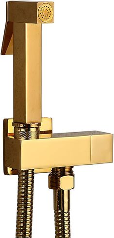 Handheld Bidet Sprayer for Toilet with Single Cold Water, Wall Mounted Toilet Bidet Sprayer Kit Brass Bathroom Cloth Diaper Sprayer Set for Personal Hygiene,Gold(Rose Gold) in Kuwait