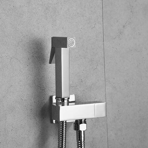 Handheld Bidet Sprayer for Toilet with Single Cold Water, Wall Mounted Toilet Bidet Sprayer Kit Brass Bathroom Cloth Diaper Sprayer Set for Personal Hygiene,Gold(Rose Gold) in Kuwait