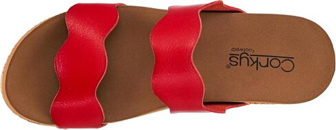 Corkys Footwear Womens Obviously Wedge - Featuring a 2.5-Inch Heel, 2 Wavy Straps, And Corkys Signature Soft EVA Insoles For All-Day Comfort and Wear - Chic and Trendy in Saudi Arabia