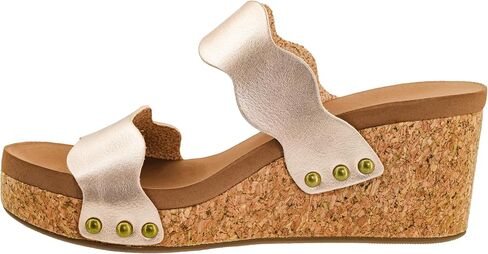 Corkys Footwear Womens Obviously Wedge - Featuring a 2.5-Inch Heel, 2 Wavy Straps, And Corkys Signature Soft EVA Insoles For All-Day Comfort and Wear - Chic and Trendy in Saudi Arabia