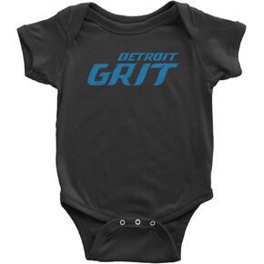 Expression Tees Grit Detroit Football Hard Knocks Infant One-Piece Bodysuit and ToddlerT-shirt, Soft Cotton, Comfortable Fit