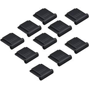 10 Packs Camera Flashlight Hot Shoe Cover Cap Compatible with Canon/Nikon/Panasonic/Fujifilm/Olympus/Pentax Sigma DSLR/SLR/Evil Camera Nikon BS-1