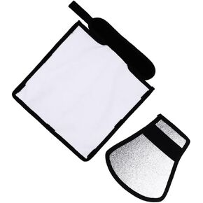 NUOBESTY 2pcs Photography Light Diffuser Reflector Soft Flash Barrier for Outdoor Photography Lightweight Portable Light Modifier Essential for Camera Enthusiasts