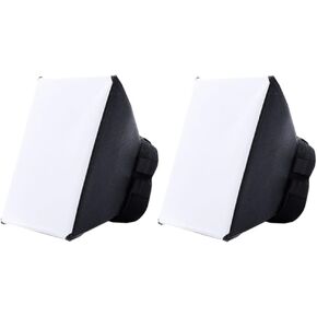 Angoily 3Pcs Softbox Diffuser for DSLR Flash Portable Camera Flash Diffuser Softbox Soft Light Box for Photography Compatible with Speedlite Eliminate Shadows and Eye