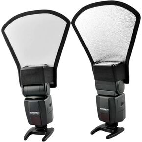 angoily 2pcs الكاميرا فلاش فلاش diffuser softbox متعددة الغرض العاكس لتصوير عاكس الضوء التوافق مع Speedlight أكثر تقليل