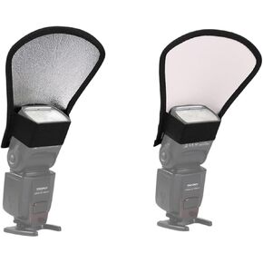 2pcs Camera Flash Diffuser Softbox Reflector Plate for Photography Studio Light Diffuser for Speedlight Ii Reduces Shadows for Indoor Outdoor Use
