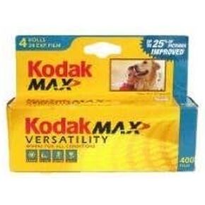 Kodak Gold 400 ISO 400, 35mm, 24 Exposures, Color Negative Film (4 Roll per Pack)
