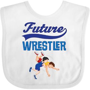 inktastic Wrestling Outfit Future Wrestler Baby Bib