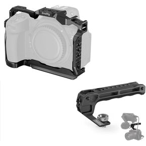 قفص كاميرا صغيرة لـ Nikon Z6 III + TOP مع 3/8 "-16 دبابيس تحديد موقع ARRI