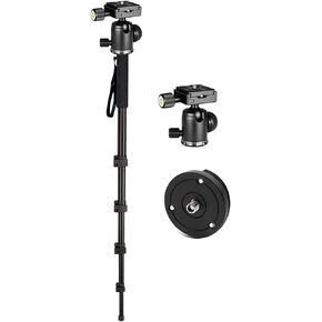 Professional Heavy Duty 72" Monopod/Unipod (Dual Optional Head) Compatible with Sony a6100