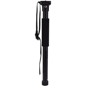Retractable Camera Stand Stabilizer | Aluminum Alloy Monopod for DSLR/DV/Mirrorless Cameras | 59.8 Extended Height, 1.5KG Load Bearing | Compact Travel Tripod