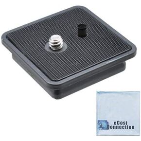 Quick Release Plate for Goldcoast GT-350 Tripods + eCostConnection Microfiber Cloth