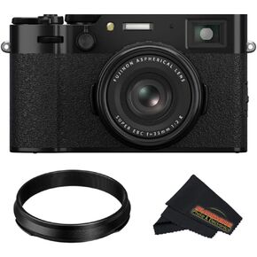 FUJIFILM X100VI Digital Camera (Black) (Camera with AR-X100 Adapter Ring)