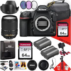 Nikon D850 DSLR Camera with AF-S DX 18-140mm f/3.5-5.6G ED VR Lens + 2PC 64GB Memory + Hood + Extra Battery + Filters + More (28pc Bundle)