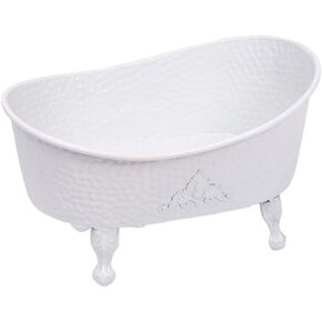 ABOOFAN 1pc Filming Bathtub Props Photo Prop for Baby Bathtub Decorations Baby Photoshoot Props Tub Chic Bathtub Prop Dollhouse Bathtub Baby Photo Prop Tub White Crafts Iron Newborn Metal