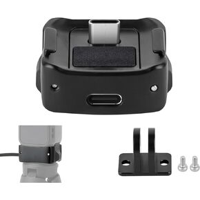 Charging Base Adapter for DJI Osmo Pocket 3,Type-C Charging Base Adapter with 1/4 Threaded Hole and Connector on The Bottom for attaching to Tripod, Selfie Stick,Action Camera Accessories