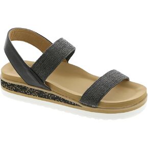 Yellow Box Terry Womens Sandal 75 BM US Black, 7.5